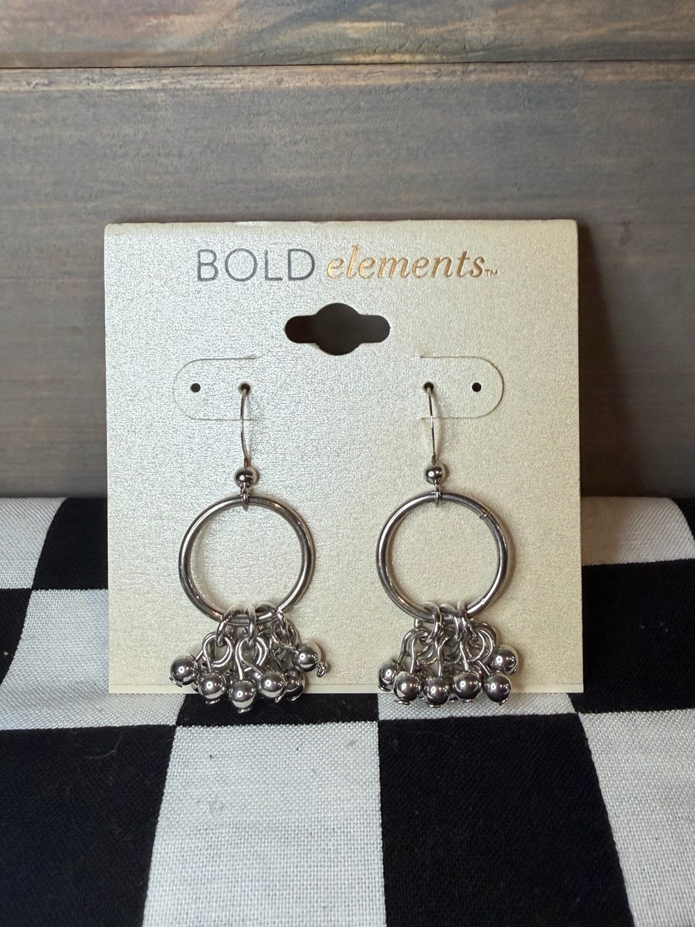 3/$10 Silver Tone Ball Dangle Earrings